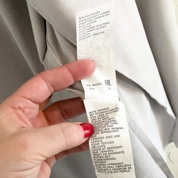 Barbara Lebek Women’s Jacket Faux Suede Bone Pockets Flowy Sz 3X - Picture 12 of 16